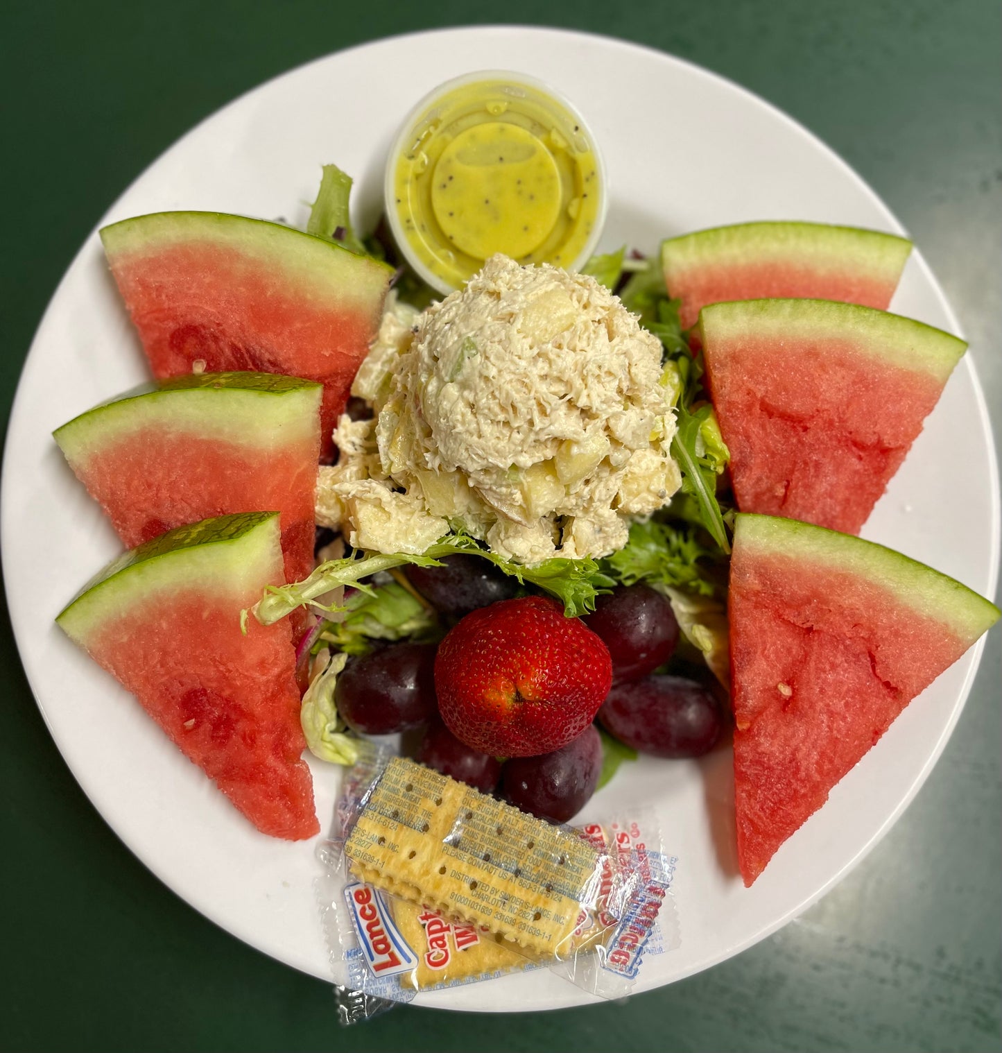 Chicken Salad Plate with Lemon Poppy