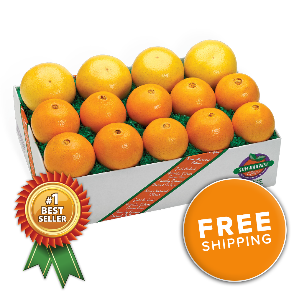 Navel Oranges & Ruby Red Grapefruit<br>(Choose a Size)
