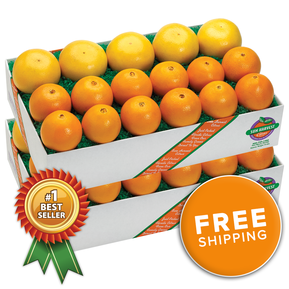 Navel Oranges & Ruby Red Grapefruit<br>(Choose a Size)